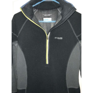 Columbia Titanium Omni Heat Fleece Jacket Black Green Small